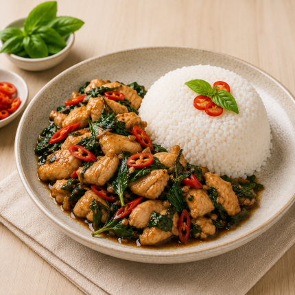 Thai Basil Chicken Rice